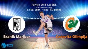 U18: AKK Branik Maribor - Cedevita Olimpija